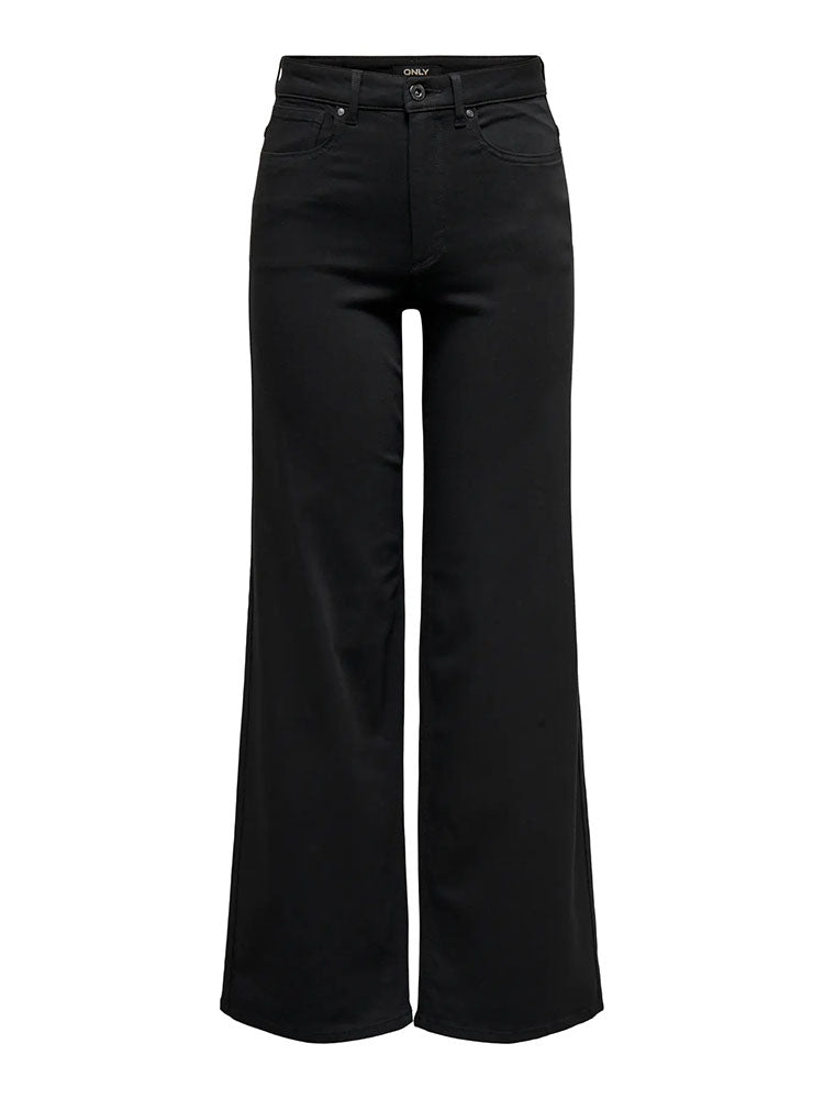 Onlmadison Blush High Waist Wide Leg Jeans-Forever Black