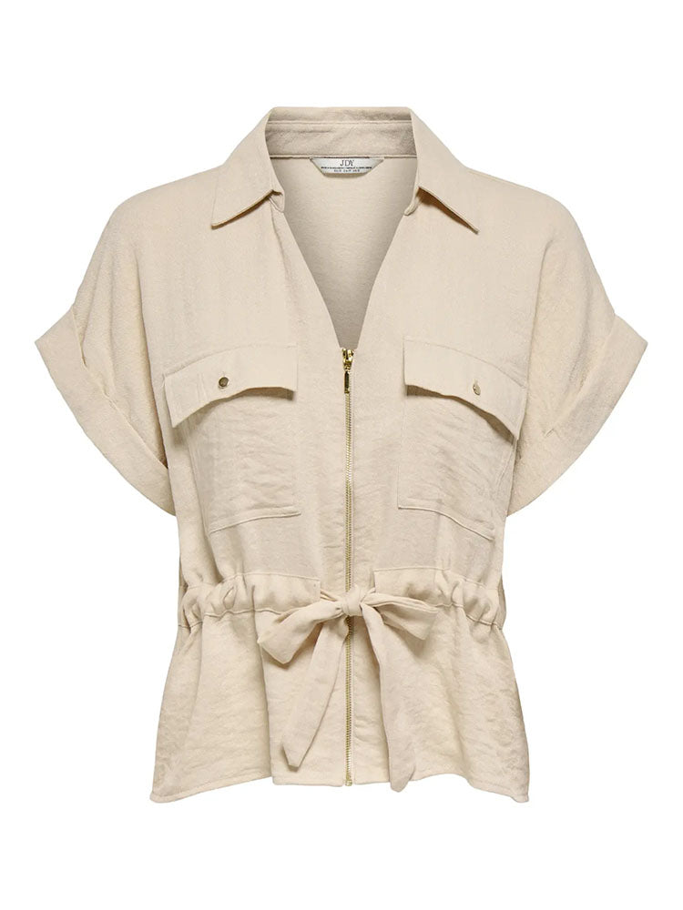 Jdymille Zip Shirt-Light Beige