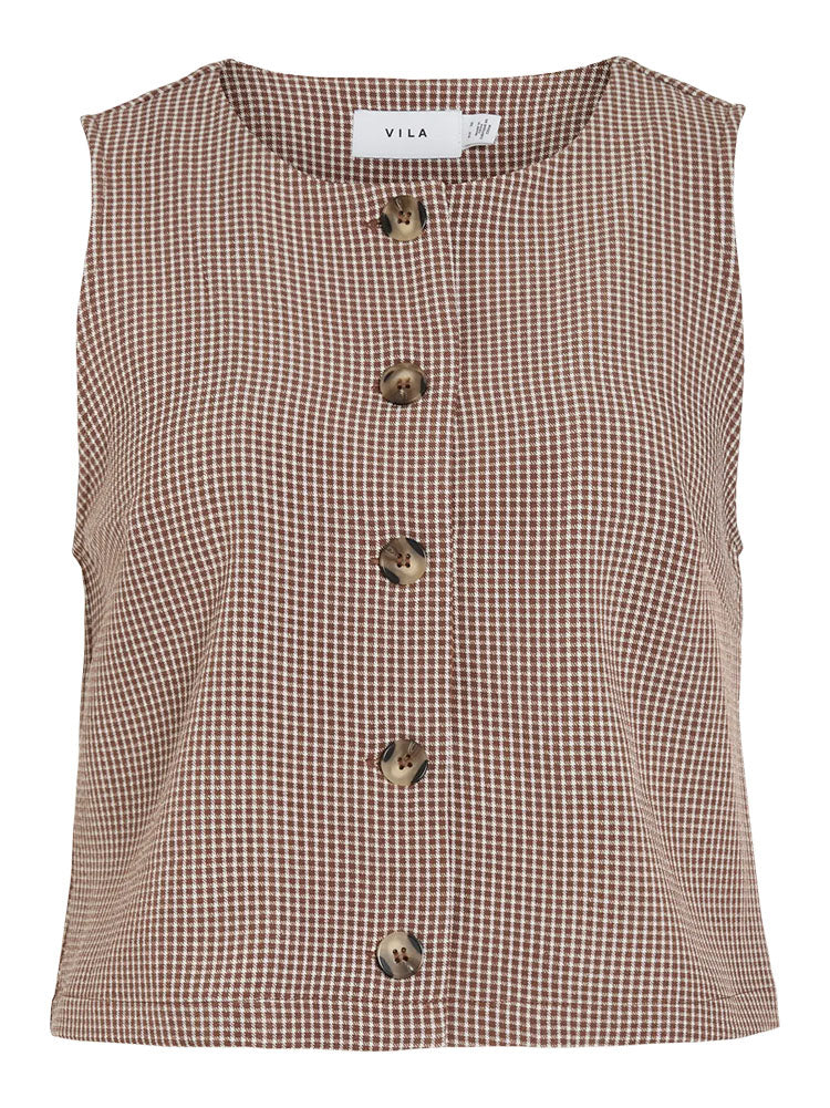 Vijuo Check Waistcoat